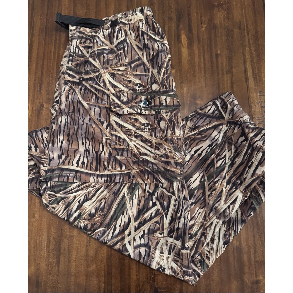 Mossy Oak Zip Off Convertible Camouflage Cargo Pants Size 2XL Shadow Grass